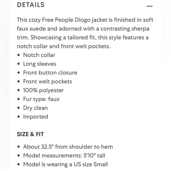 NWT Free People Diogo Coat / Ivory Combo - Picture 14 of 14